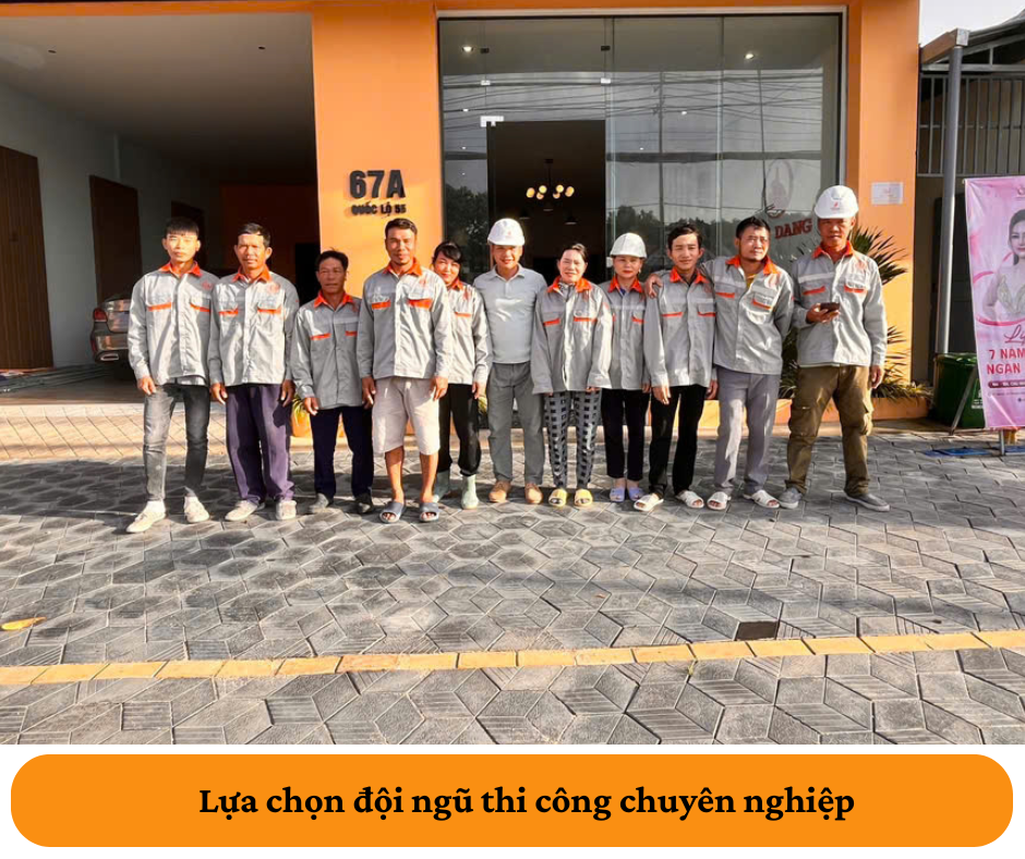 đội ngũ thi công chuyên nghiệp - Hải Đăng